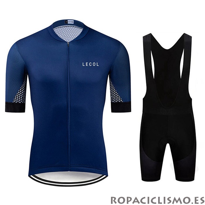 2020 Maillot Le Col Tirantes Mangas Cortas Apagado Azul